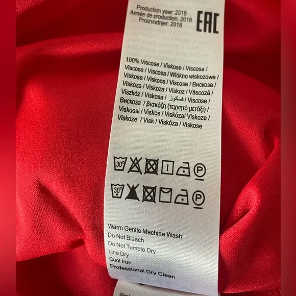 Only Floral Red Dress - Picture 4 of 5